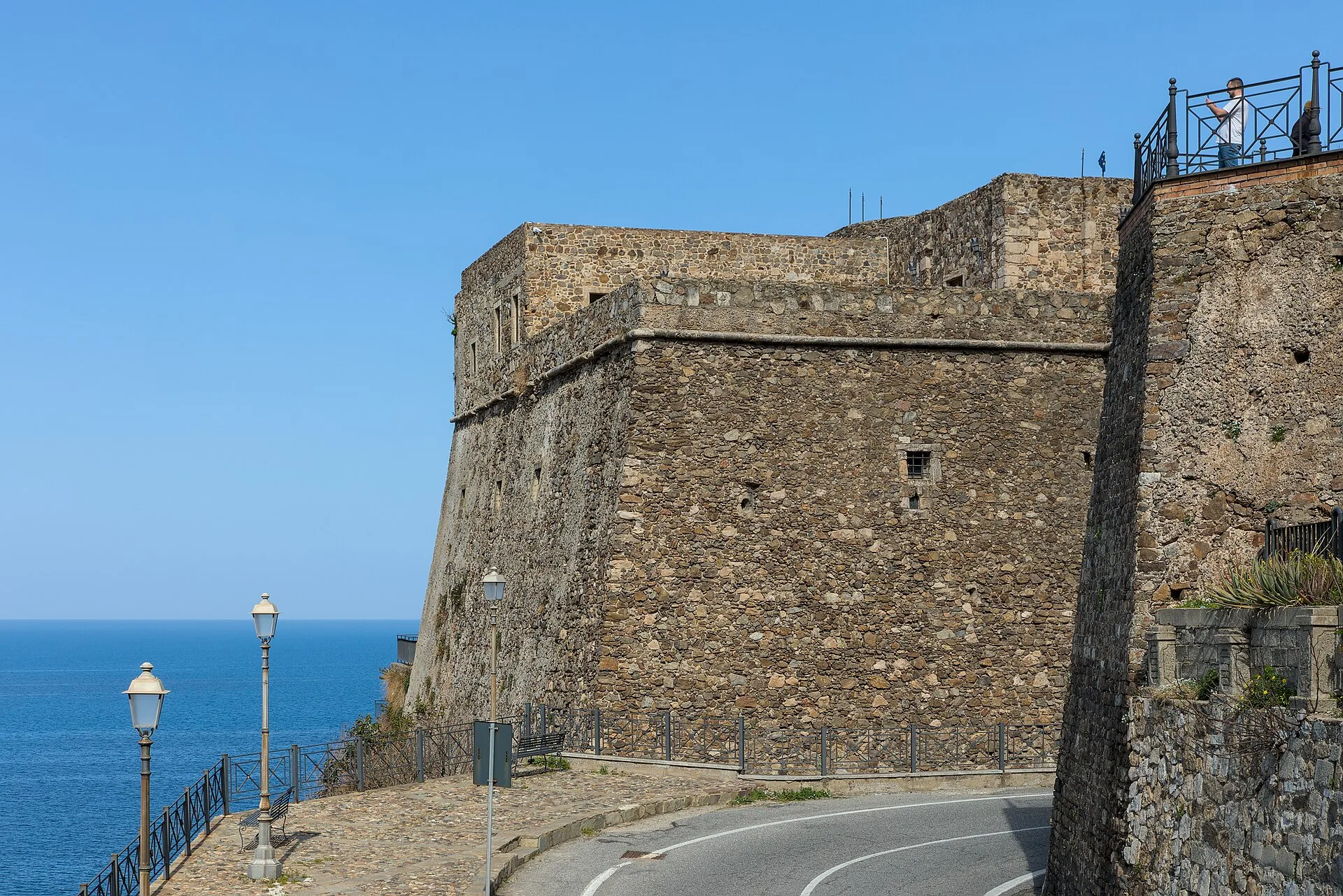 Castello Murat di Pizzo Calabro affacciato sul mare, Calabria